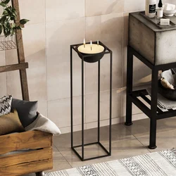 Aberto Design Dekorativna saksija GED-020, 28x80x28 cm, O 26 cm ,, Crna