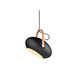 Halo Design 734382 - Luster na sajli DC 1xE27/40W/230V prečnik 40 cm crna/hrast