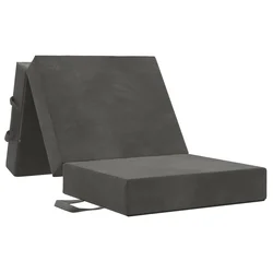 Sofa na razvlačenje 90 x 63 x 45 cm Tamnosiva