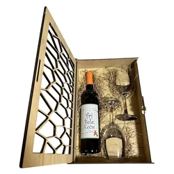 Erdevik Tri Bele Koze Gift Box 2 čaše - model saće