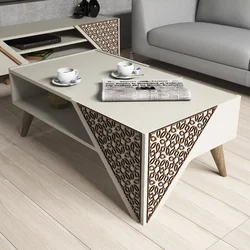 Wallity Klub sto Beril 105x58x40cm Krem