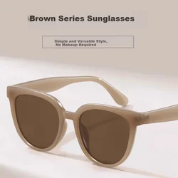 Cuntiandaofu Unisex naočare za sunce, Braon