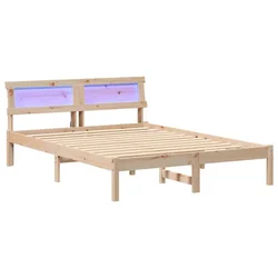 Vidaxl Konstrukcija postelje Rjava 120 x 190 cm Masivno borovo les