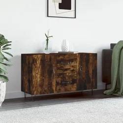 Komoda boja dimljenog hrasta 100 x 36 x 60 cm konstruirano drvo