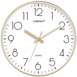 Compas Zidni sat C3219B, 35 cm, Zlatne boje
