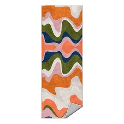 Oranžen pralen tekač 80x200 cm Squiggly Orange – Mila Home