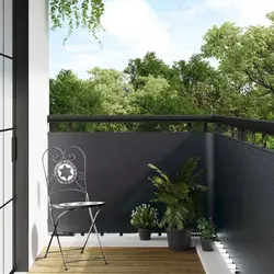 Balcony ekran Tamnosiva 300 x 80 cm poliratan