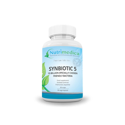 Synbiotic 5, 90 vcaps - Nutrimedica Rok trajanja: 31.08.2022.