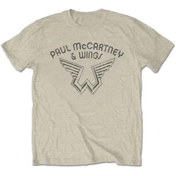 Paul McCartney Wings Logo Natural XL Majica