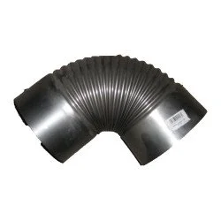 Ventilacijsko koleno neocinkano 180 mm