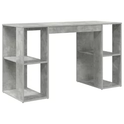 Stol Betonski sivi 130 x 50.5 x 75 cm Konstruirano drvo
