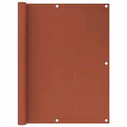 Balkonski zastor boja cigle 120 x 500 cm HDPE