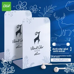 DiLe Držač za knjige, 2 komada, Beli