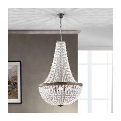 Orion HL 6-1497/6 - Kristalni luster na lancu ARILA 6xE27/60W/230V braon/patina
