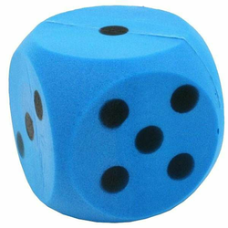 Kockica Foam plava 15 cm 1 komad