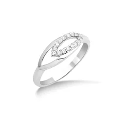 DIAMANT LETERNEL Prstan srebrna