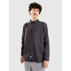 Anerkjendt Akleif Cot/Linen Shirt dark grey