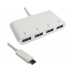 E-GREEN USB 3.1 HUB 4port beli