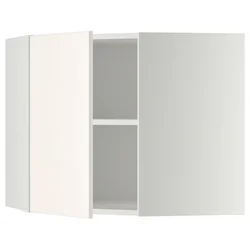 METOD Ugaoni zidni element s policama, bela/Veddinge bela, 68x60 cm