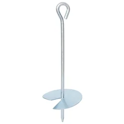Zemaljska sidra 2 pcs Srebrna O10 x 30 cm Galvanizirani metal