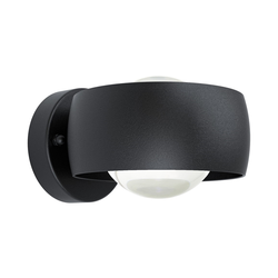 Eglo Treviolo 1 spoljna zidna lampa/2, led, 3w, 900lm, ip44, liveni aluminijum/plastika/crno