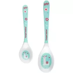 CANPOL BABIES Set kašika za bebe 4/530 Melamine Exotic Animals tirkizni