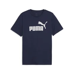 PUMA Essentials Logo Tee Men, Men, Navy, M