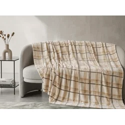 Mikropliš odeja PLAID, kremna Dimenzije: 150 x 200 cm