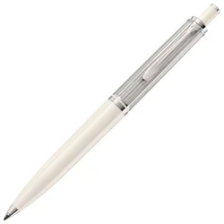 Olovka hemijska Souveran K405+kožna bela futrola+poklon kutija G30 Pelikan srebrno-bela