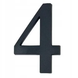LOB Hišna številka 4 črna 19 cm
