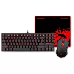 REDRAGON Combo K552-BA gaming set-tipkovnica, miška, podloga 3v1