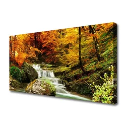 tulup.si Slika na platnu Forest slap narava 125x50 cm