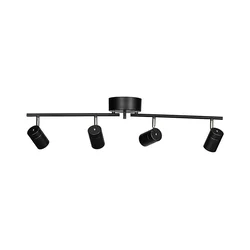 ByRydens 4200720-4002 - Spot svetiljka CORRECT 4xGU10/7W/230V crna