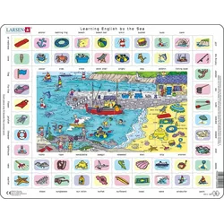 LARSEN Angleška učna ura Puzzle 3 - 70 kosov