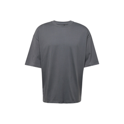 Trendyol Anthracite Basic 100% Cotton Oversize/Wide-Fit Short Sleeve T-Shirt