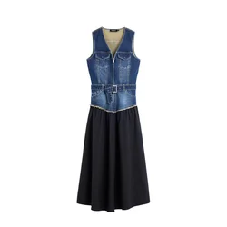 Desigual Dolga srajca mornarska/moder denim