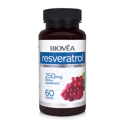 RESVERATROL-NAJMOČNEJŠI ANTIOKSIDANT 250mg 60 tablet, znamke BIOVEA