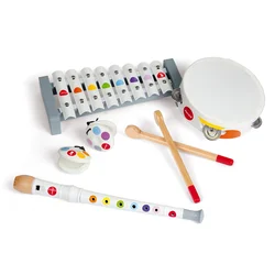 Janod Muzički set za decu Confetti, Drveni, 4 instrumenta, Beli