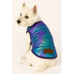 Paws & Whiskers Odelo za pse Metalicpurplejacket, Šarena