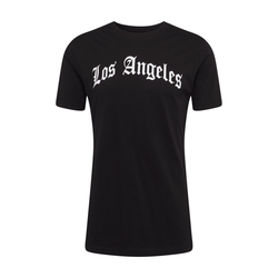 Black T-shirt with Los Angeles written on it