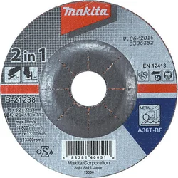 2 u 1 brusni disk za metal Makita B-21238