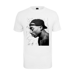 Tupac Cracked Background Tee White