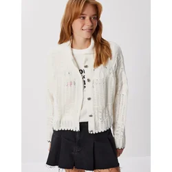 Happiness Istanbul Ženski kardigan Mx00267, Beli