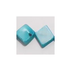 Sedefna perla romb 10 mm plava niska