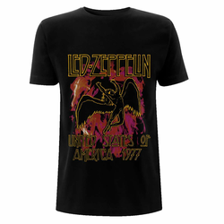 Metal majica moška Led Zeppelin - Black Flames - NNM - RTLZETSBBLA