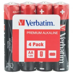 Baterija alkalna 1,5V AA pk4 Shrink Verbatim 49501 LR6