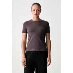 Guess Majica V6RI07 J1314 Temno rjava Regular Fit