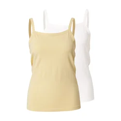 ONLY Top ONLSOFIE  pastelno rumena / bela