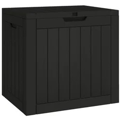 Vrtna kutija za pohranu crna 55,5 x 43 x 53 cm polipropilen