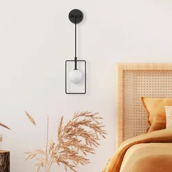 Opviq Zidna lampa, Crno-Bela